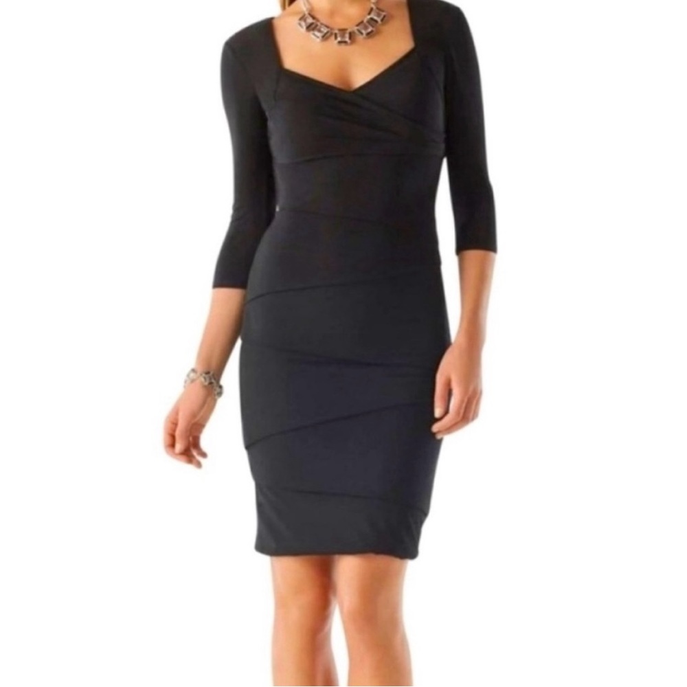WHBM NWOT Instantly slimming black dress size 2